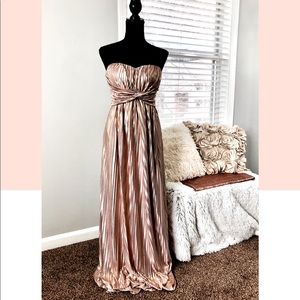 Rose gold formal gown